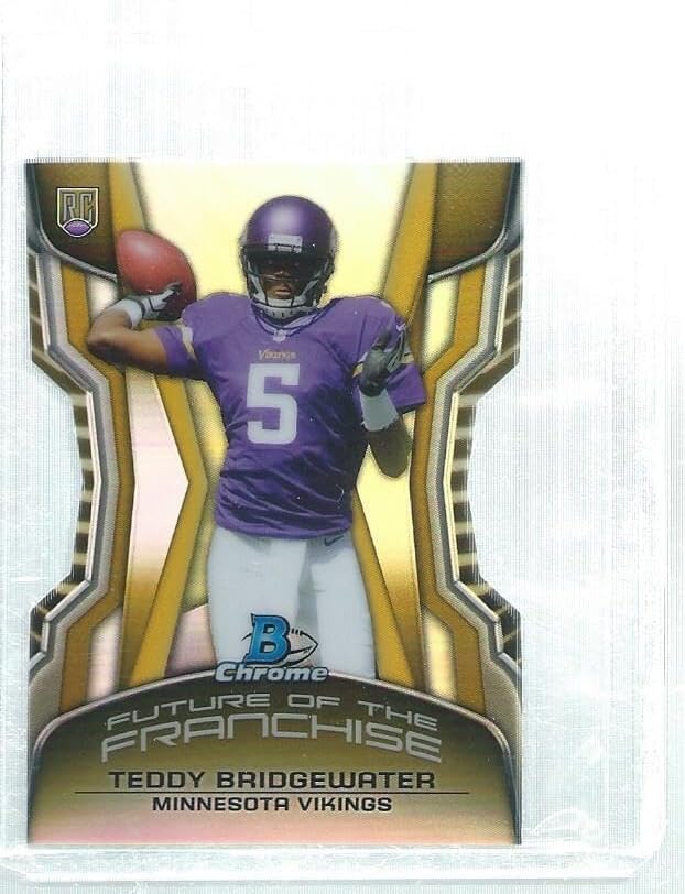 Teddy Bridgewater 2014 Bowman Chrome Die Cut Refractor Rookie Rc #d /332 - Football Cards