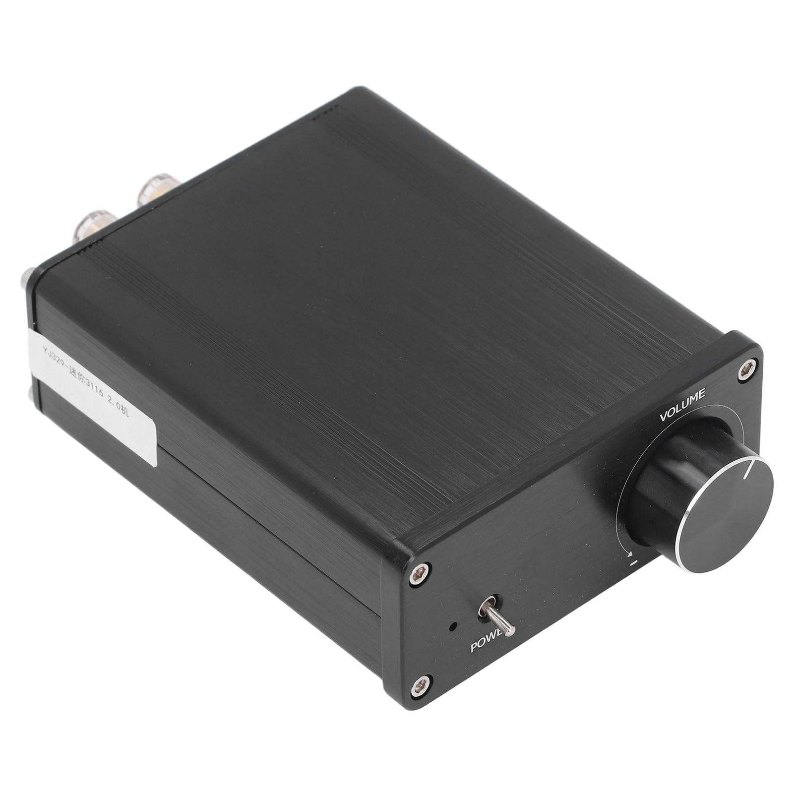 Socobeta Amplificatore di Potenza Digitale HIFI Amplificatore Compatto a Doppio Canale per gli Appassionati di Audio 100 W X 2 Design in Alluminio