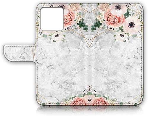 Miniatura 2 de Funda con tapa para iPhone 13 Pro Max, diseño artístico, estilo cartera, protección de cuerpo completo con flor de fantasía AD003 (#24880 flor de
