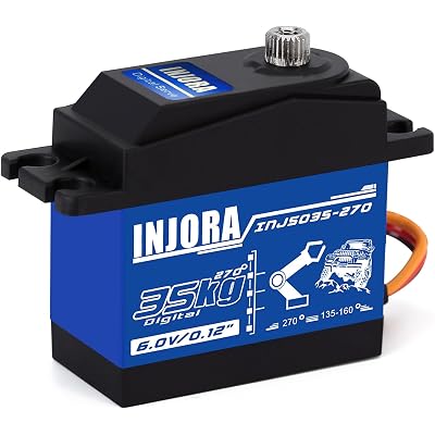 INJORA Servo 35KG High Torque Servo for RC Car Models Crawler Truck (Control Angle 270°)