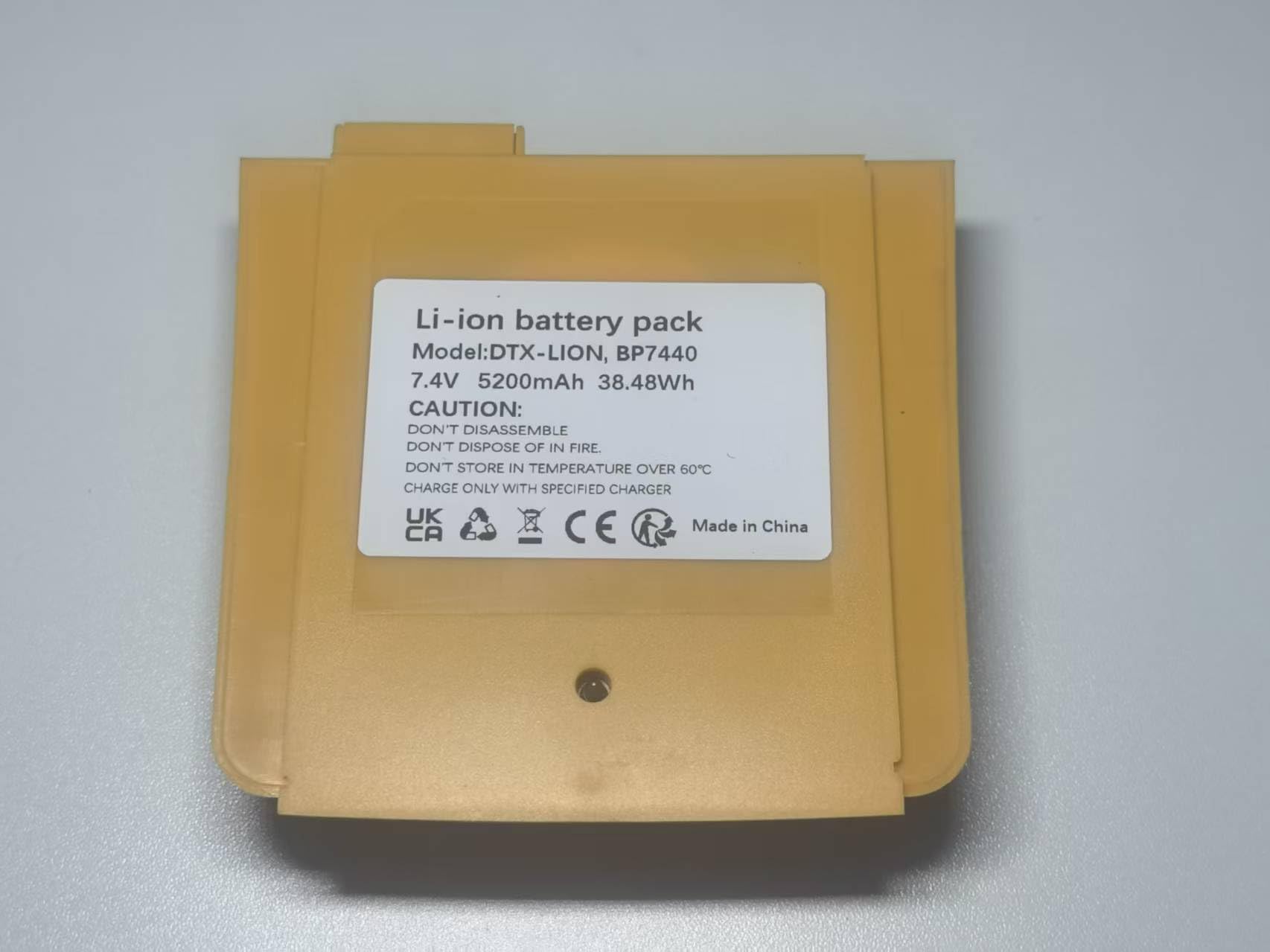 Batería de ion de litio de repuesto para Fluke BP7440 y DTX-LION (5200 mAh, 7,4 V)