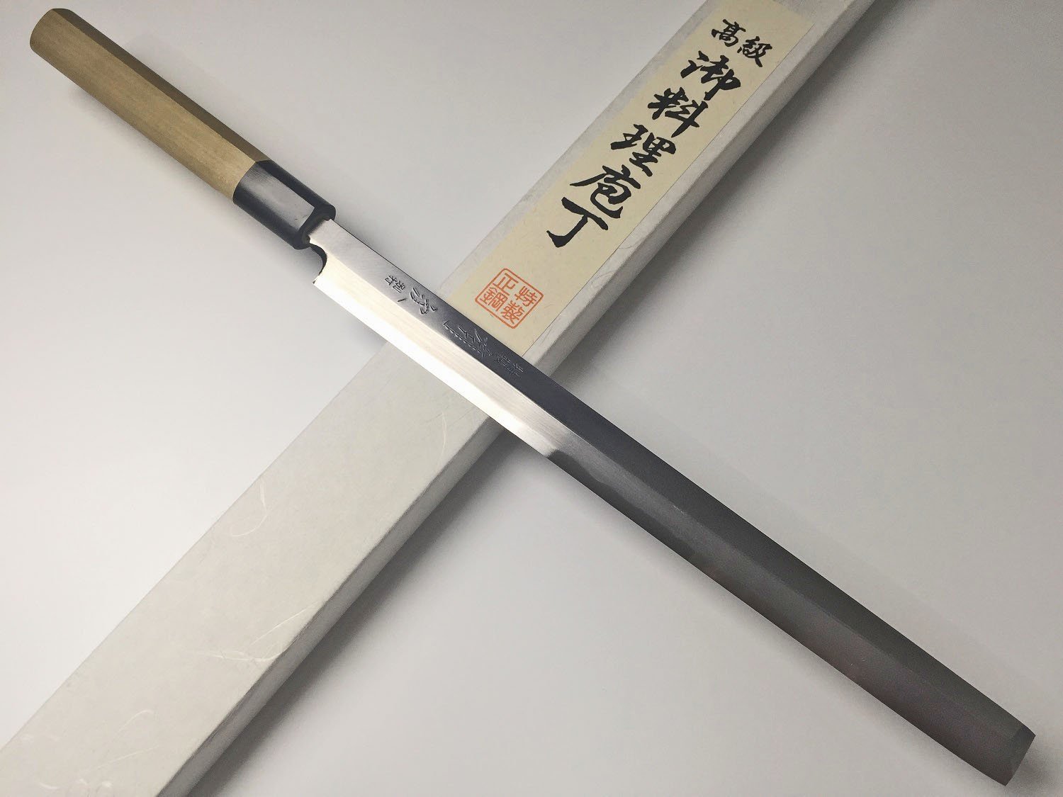 Amazon｜有次 包丁 ARITSUGU 別打 蛸引 270mm 青鋼2 築地 柄 鞘付 名  