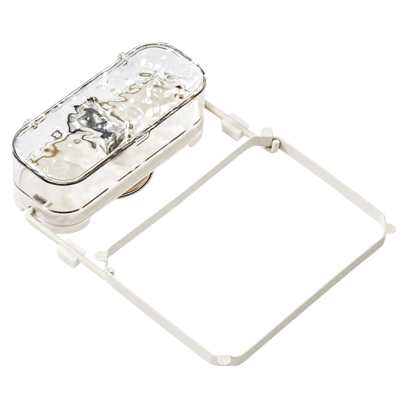 Nucelit Space Saving Suction Cup Foldable Kitchen Sink Filter Rack with Net Filter Bag Drainage Basket for Leftovers Soup Efficient Kitchen Sink Organiser