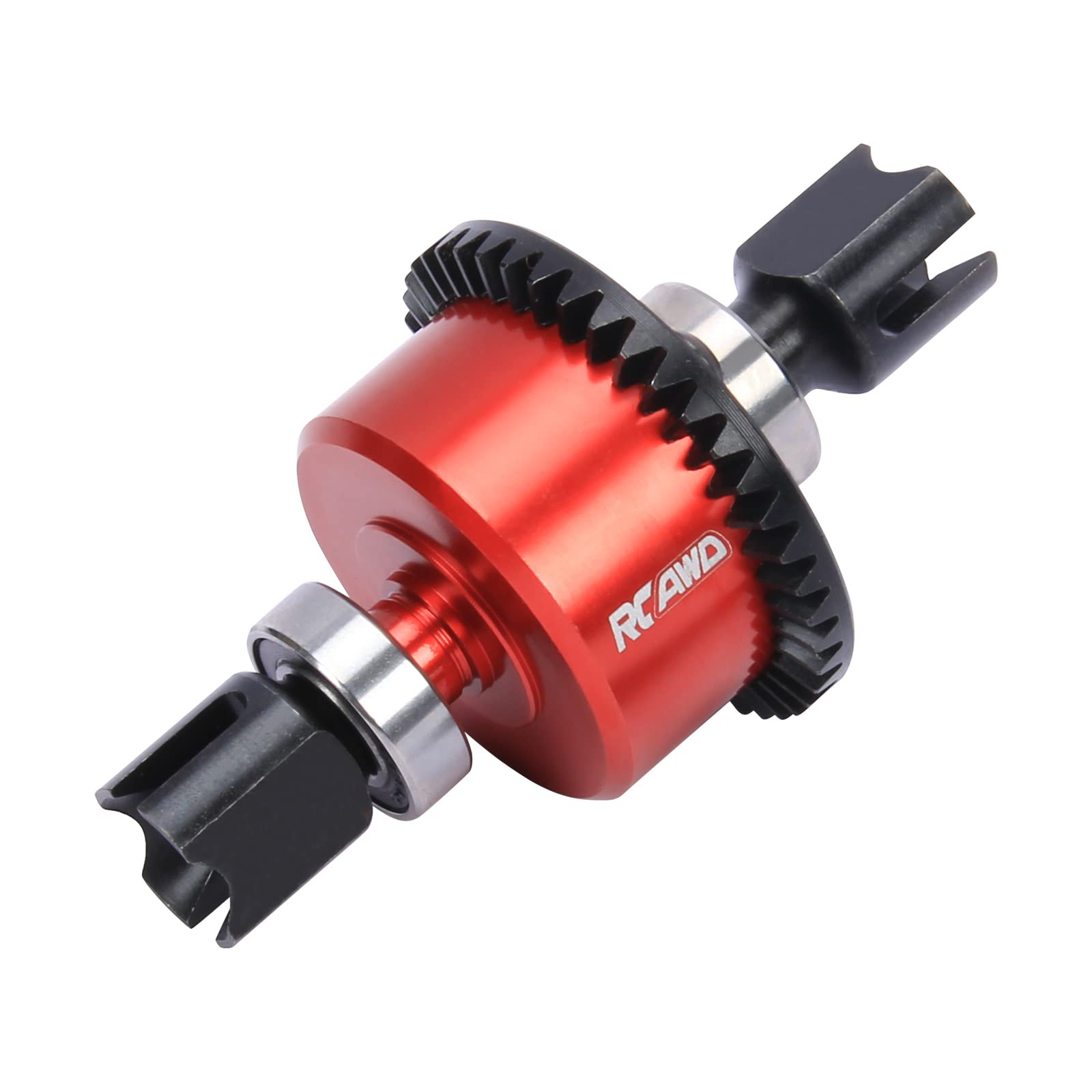 Steel diff set diff gear spur gear 43T SPIRAL for Arrma 6s RTR 1/7 1/8 hopups upgrades parts (Red)