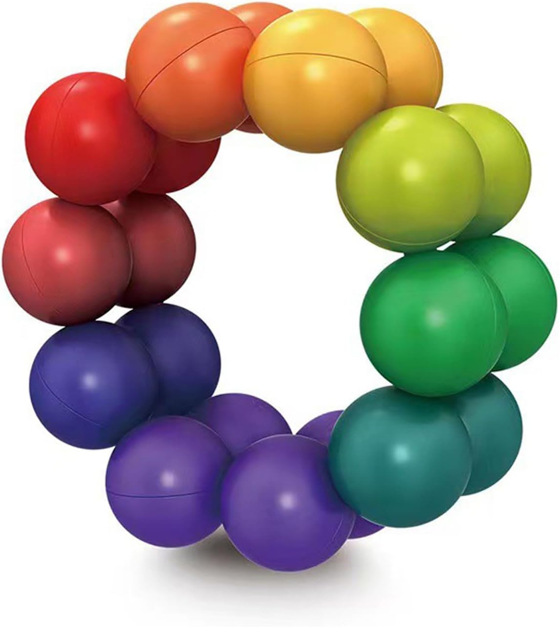 Rainbow Fidget Ball Toy, Rainbow Magic Round Bead, Make Variable Shape ...