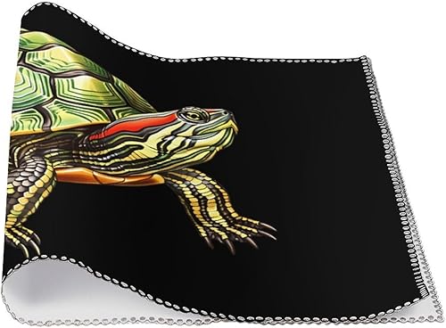 Miniatura 3 de Red Eared Slider Turtle Placemats Set of 6 Resistant Table Mats Washable Place Mats for Dinner Party Table Decoration