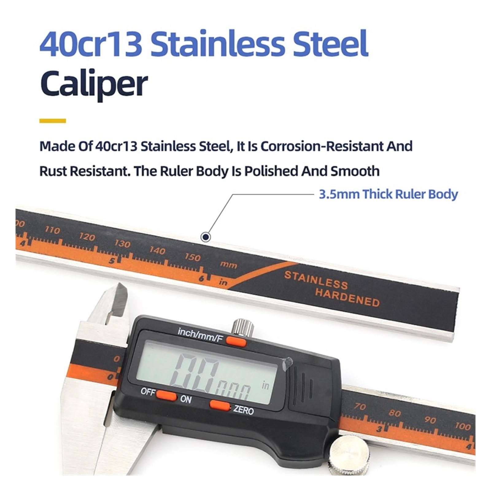 Calibrador de Metal, paquímetro Digital, calibradores Vernier, herramientas medición y regla electrónica NíTido Y FáCil De Leer(Box Light Caliper)