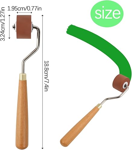Miniatura 2 de Rodillo de goma para manualidades, rodillo de perforación para grabado, rodillo de estampado de manualidades para cinta antideslizante, herramientas