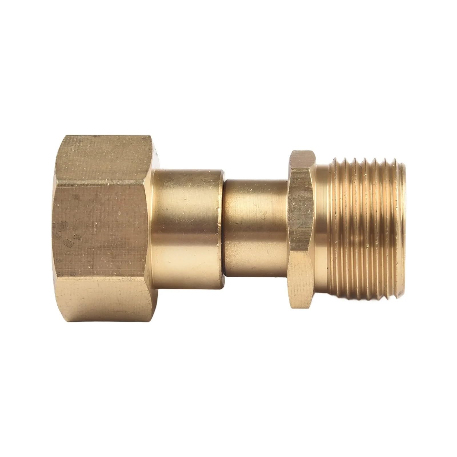 Adattatore M22 per idropulitrice con connettore girevole in ottone da 14 mm per maggiore movimento e durata, ideale per idropulitrici e applicazioni di pulizia