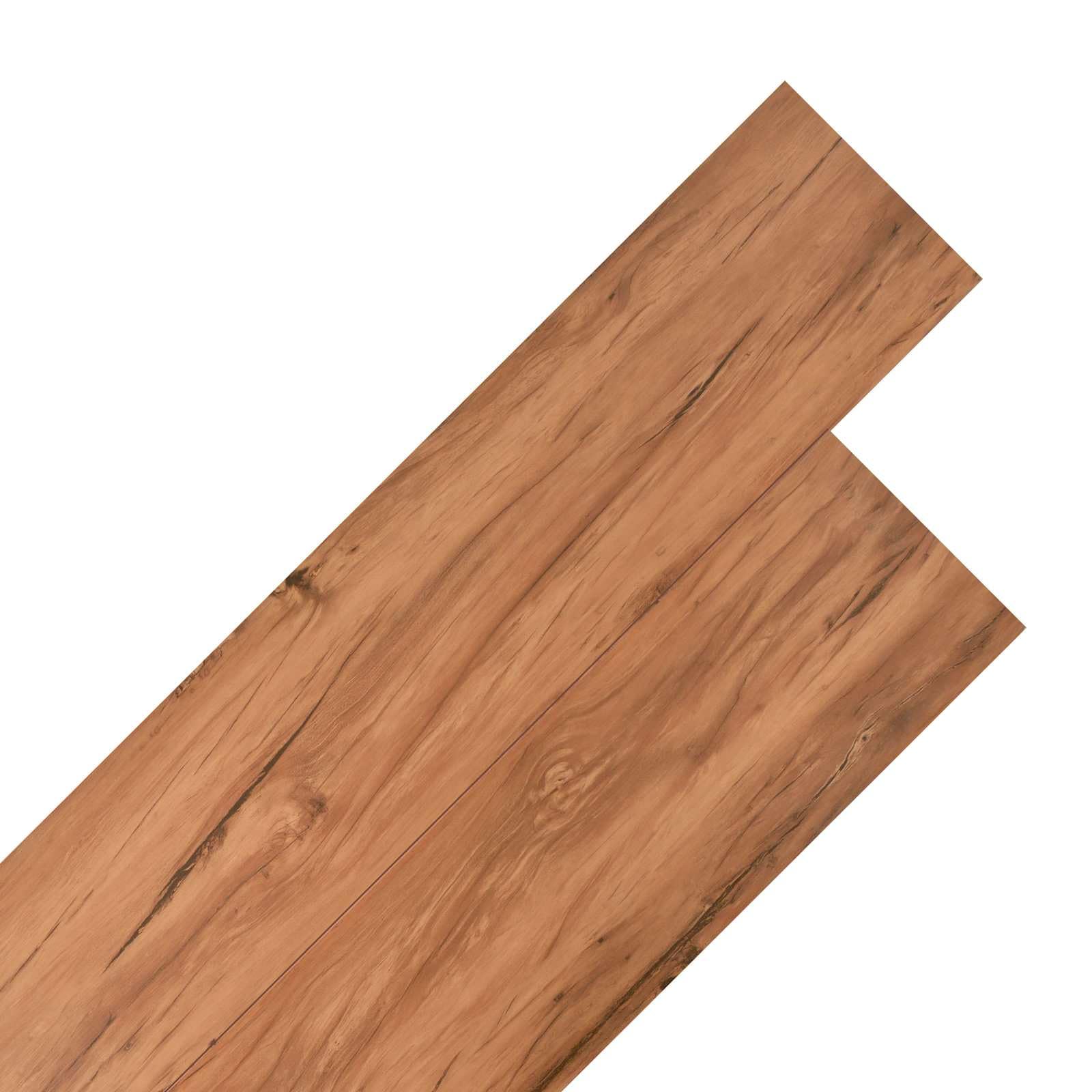 18 tablones autoadhesivos de PVC marrón 5,26 m²