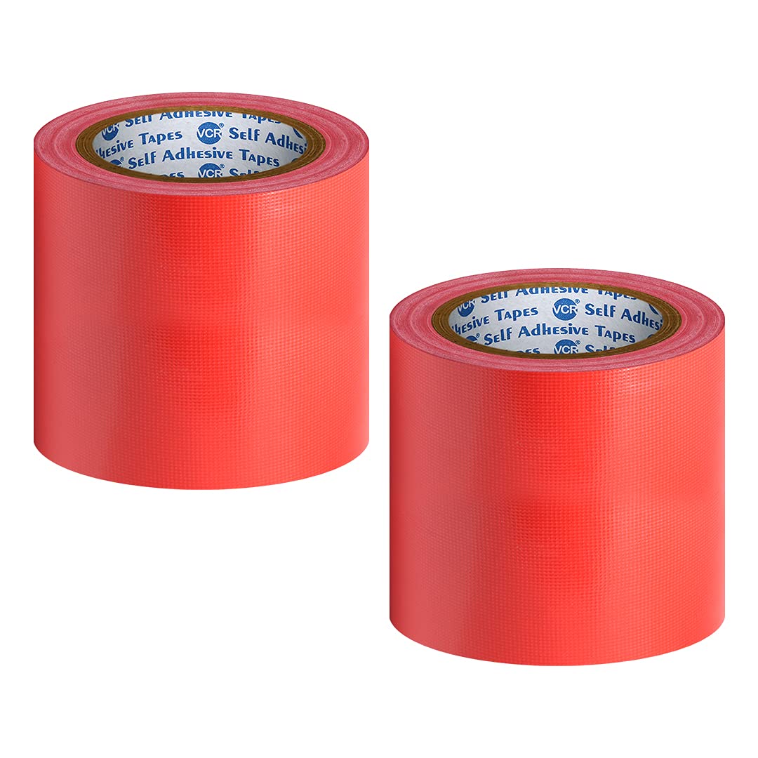 VCR Red Duct Tape - 18 Meters in Length 120mm / 5" Width - 2 Rolls Per Pack - Strong Book Binding Tape - Waterproof Heavy Duty Duct Tape (B09BK5DXLL) Amazon Price History, Amazon Price Tracker
