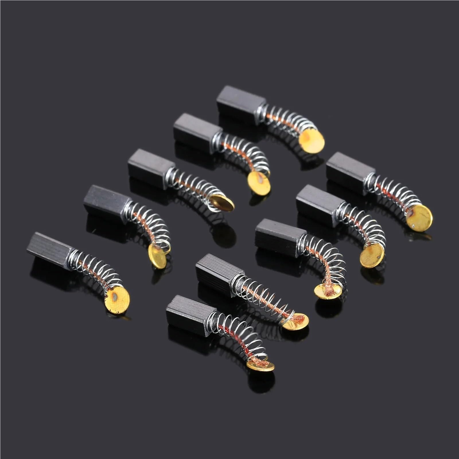 Wymiana szczotek węglowych 100 sztuk 5x5x9mm Mini wiertarka elektryczna wymiana młynka szczotki węglowe części zamienne do silników elektrycznych narzędzie obrotowe