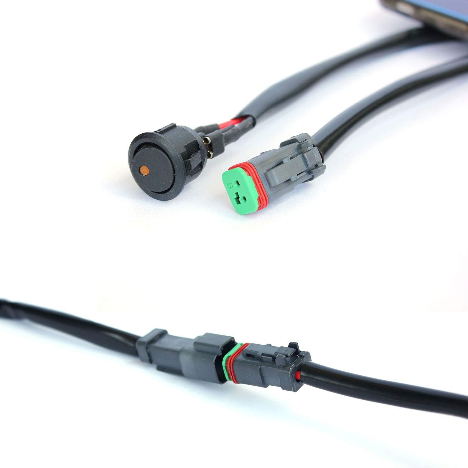 Kit De Câblage Universel Pour éclairage LED 12V - Relais 40A, Fusible 30A, Interrupteur à 2 Modes - Jusqu'à 240W