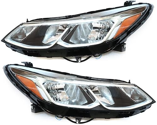 Gdrasuya10 Faro delantero halógeno izquierdo+lado derecho para Chevrolet Cruze 2016 2017 2018 2019 luces de cabeza de conductor y pasajero reemplazo