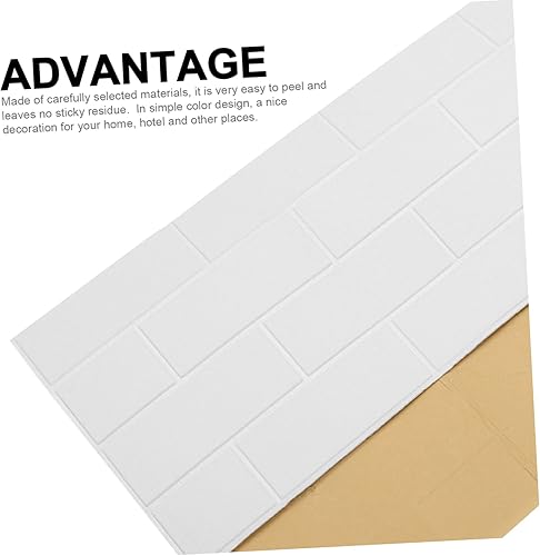 Miniatura 3 de Angoily Etiqueta engomada impermeable de la pared del patrón del ladrillo del papel pintado del ladrillo 3D