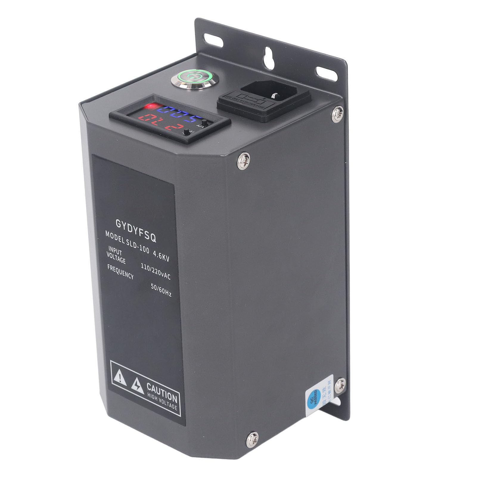 Pistola de Aire Antiestática, Ionizador Antiestático de 10 W con Fusible Incorporado y Fuente de Alimentación de Alto Voltaje de 4,6 KV, para Equipos de Pintura de (Enchufe europeo 220V)