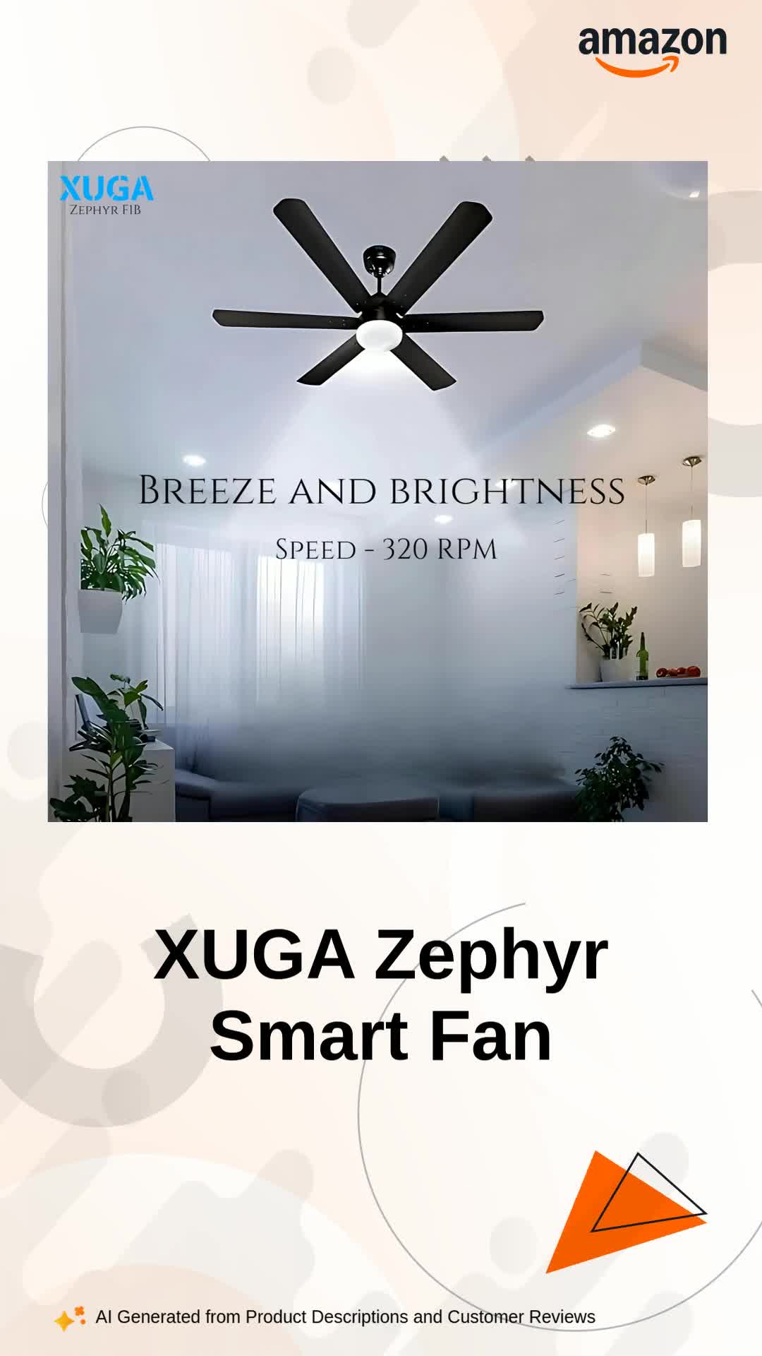 Watch XUGA Zephyr Smart Fan on Amazon Live