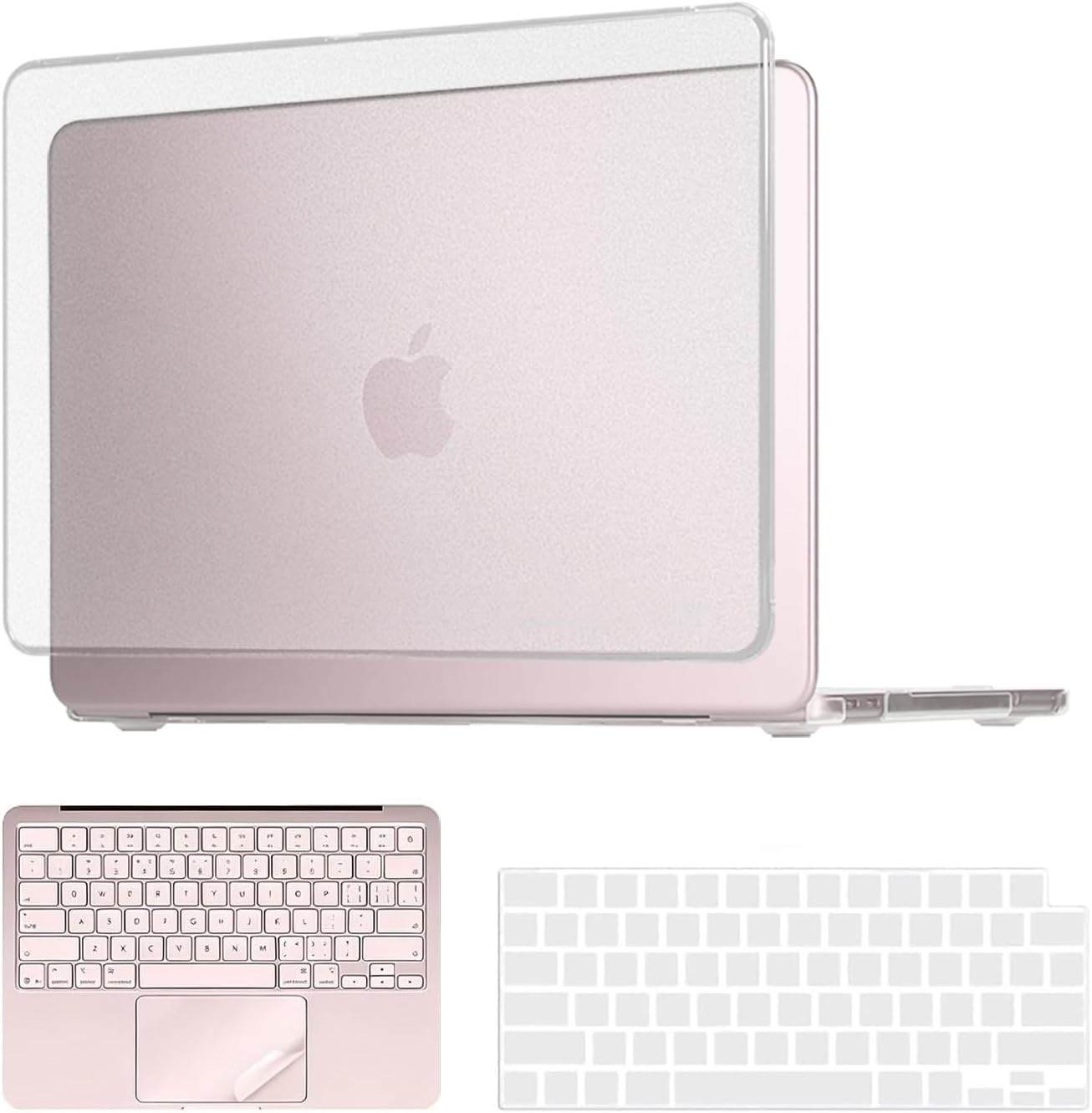 Matte Clear Case for 2026 MacBook Neo 13-inch (Model A3404) - Slim Hard Plastic Shell, Scratch/Dust/Fingerprint Proof, Light Drop Protection, with TPU Keyboard Cover & Trackpad Film