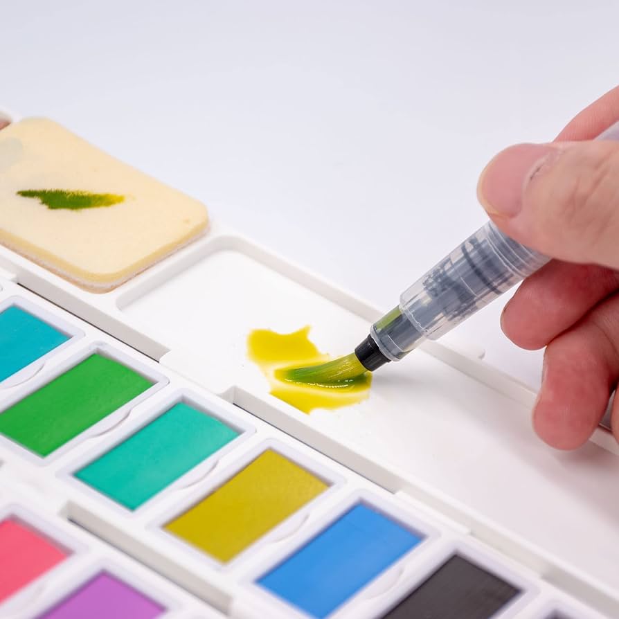 Aazon.co: SELEART Watercolor Journal 2 Pack - 3.93x3.93in Sketchbook For Painting, 30 Pages - View #5