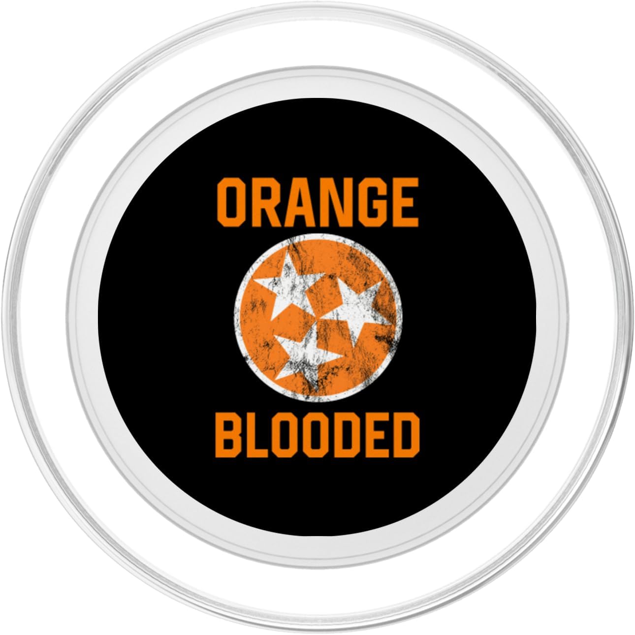 Tennessee Fan Orange Blooded Vol Sports Fan State Flag TN PopSockets PopGrip for MagSafe