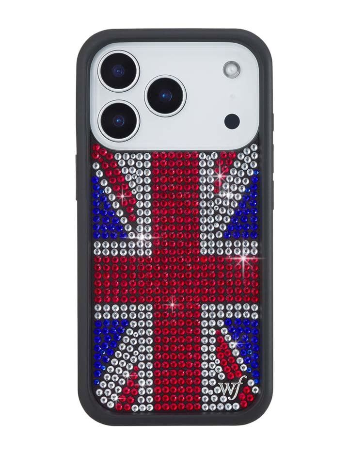 Image of Wildflower Cases - iPhone 17 Pro Compatible - Rhinestone Union Jack