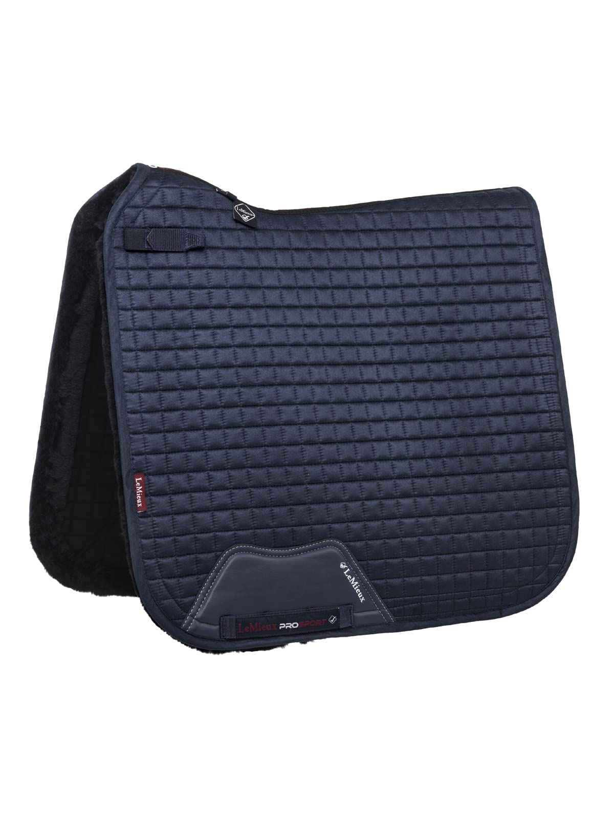 LeMieux Dressage Sensitive Square Saddle Pad - Saddle Pads for Horses - Equestrian Riding Equipment and Accessories (Navy - Large)