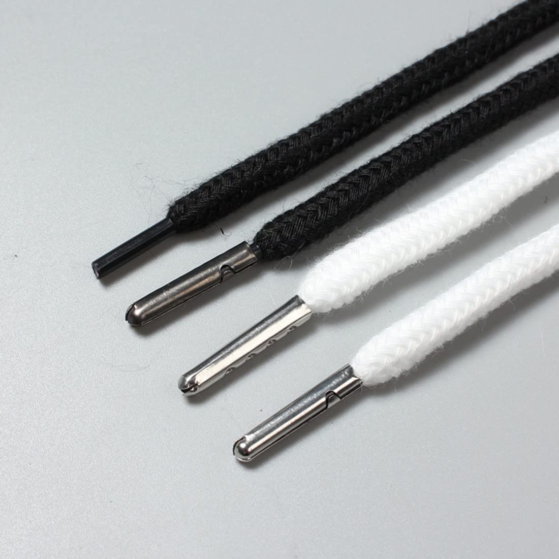 4 pezzi Cordoncini di ricambio con coulisse, cotone con cordoncino e 1 pezzi attrezzi per infila flessibile per pantaloni della tuta Felpe con cappuccio Scrubs Giacche Pantaloncini Lacci