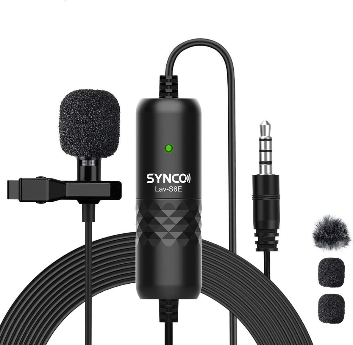 SYNCO Lapel Microphone Lav S6E Omnidirectional Condenser