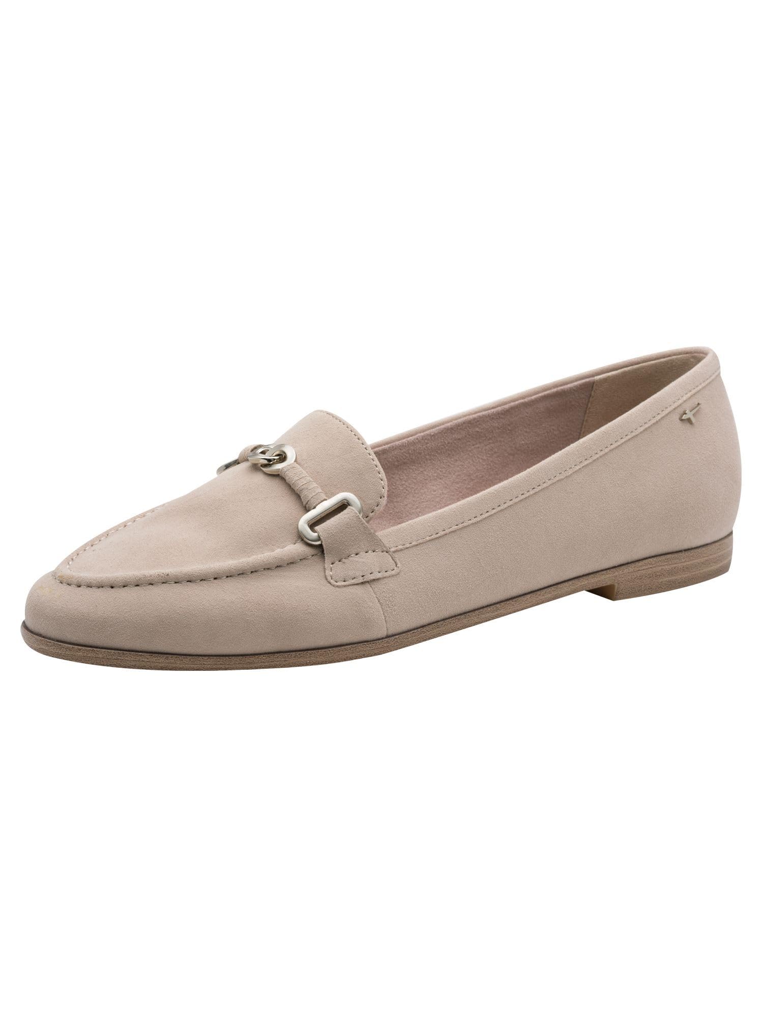 Tamaris Women's loafer flat leather gray 5.5 UK