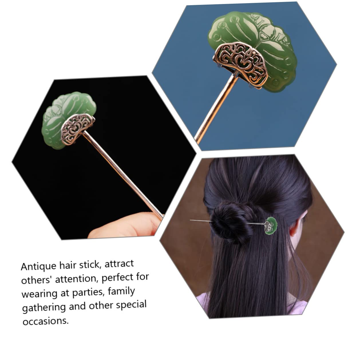 MAGICLULU 5 Stücke Retro Haar Stick Legierung Haar Toer Für Frauen Chinesische Essstäbchen Haar Dutt Pin Haar Zubehör Styling Werkzeug