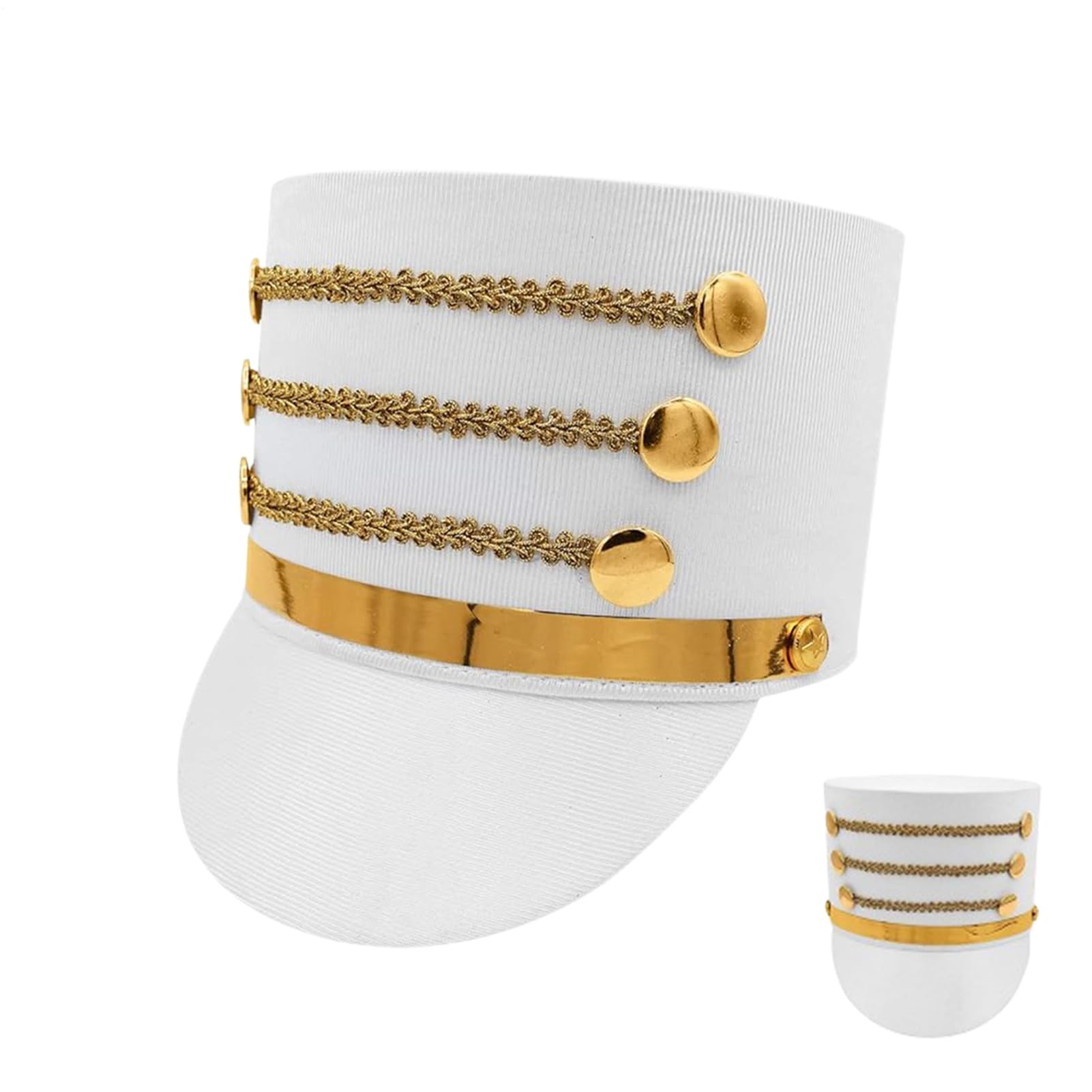 Nutcracker Costume Hat – 230g, Polyester Marching Band Cap, Soldier Cosplay Headwear | Majorette Toy Hatt for Performance, Gathering, Cosplayy, Adults, Stage Show