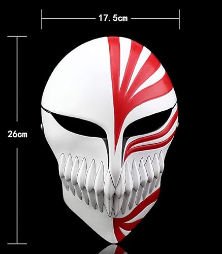 Miniatura 4 de Máscara de resina Kurosaki para Halloween, disfraz de anime, Muerte Ichigo, para cosplay, decoración de regalo