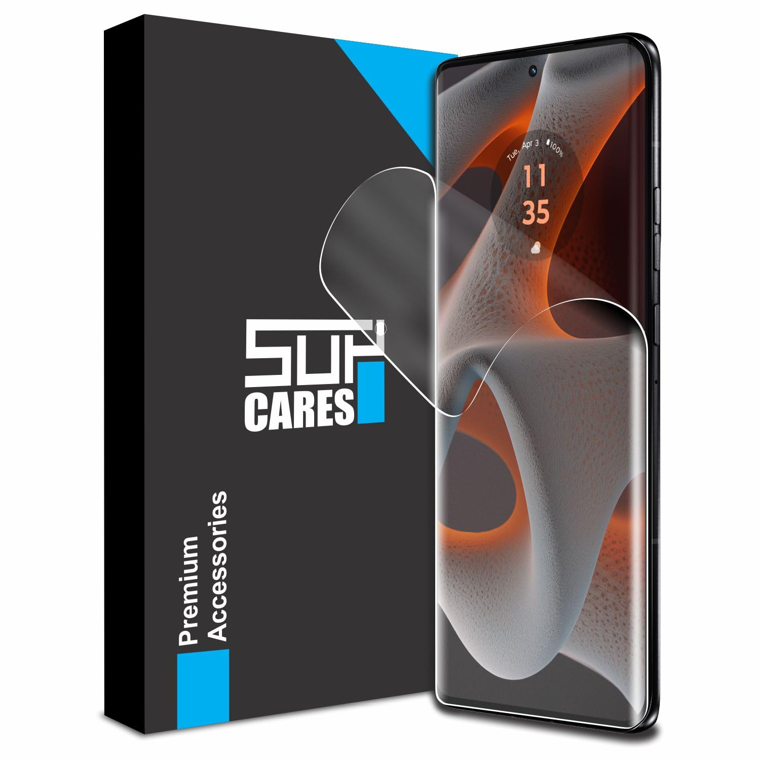 SupCares TPU Anti Glare Matte Unbreakable Membrane Screen Protector for Motorola Edge 50 Pro 5G and Motorola Edge 50 Ultra 5G (6.7 Inch) with Easy-Self Installation Kit | Transparent (B0D5VHXWWR) Amazon Price History, Amazon Price Tracker