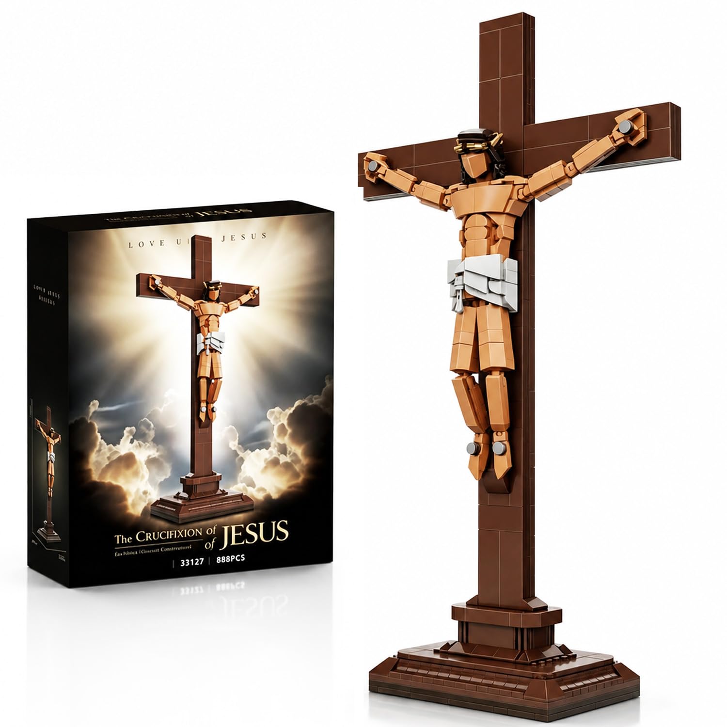Photo 1 of **FACTORY SEALED** modopia Jesus Crucifixion Building Blocks Set, Religious Christian Toys Bible Story Model for Home Church Office Decor, Easter Birthday Gifts for Adults Teens 14+ (588PCS)