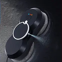 Robô inteligente de limpeza de vidro, robô de limpeza de janela de sucção forte 5600Pa, detecção de borda, adequado para janelas altas externas e internas, com vários acessórios