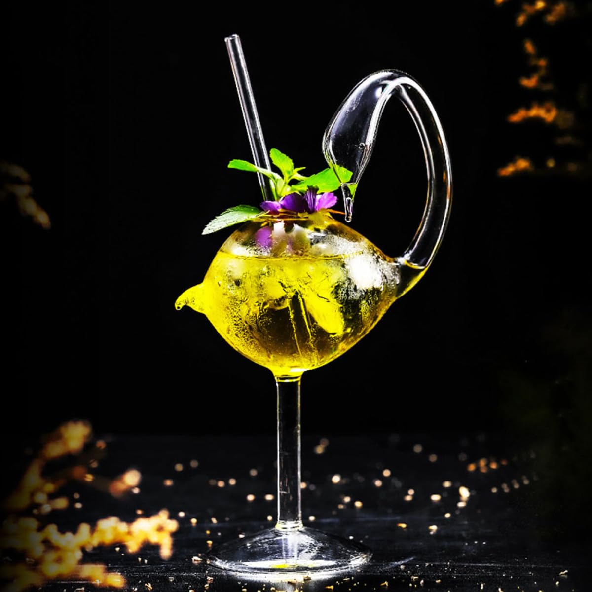Cabilock 2 piezas Vasos de Cóctel Forma de Cisne Diseño Copa Delicada para Whisky y Fiesta Casa Bar Elegante Resistente Transparente