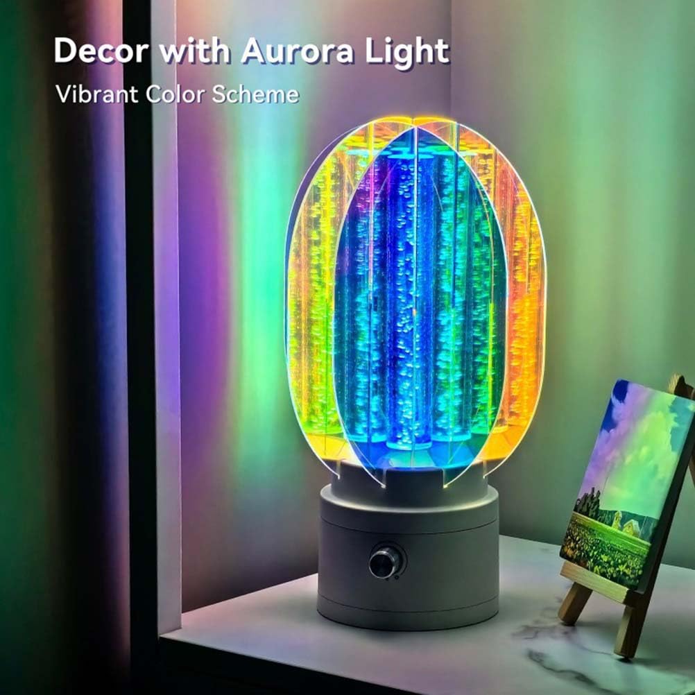 AoLa Aurora Projektor LED Drehbar Sternenhimmel Projektor Aufladbar Polarlicht Lampe Erwachsene und Kinder Schlafhilfe Nachtlicht Dimmbar Galaxy Projector für Zimmer Deko Geschenk Schlafzimmer Party