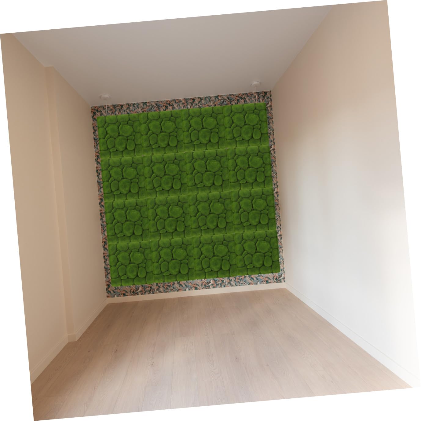 Homoyoyo Künstliche Moosplatte Wanddekoration 30x30cm Simulierter Moosschaum für Zuhause Büro Innen und Außendeko