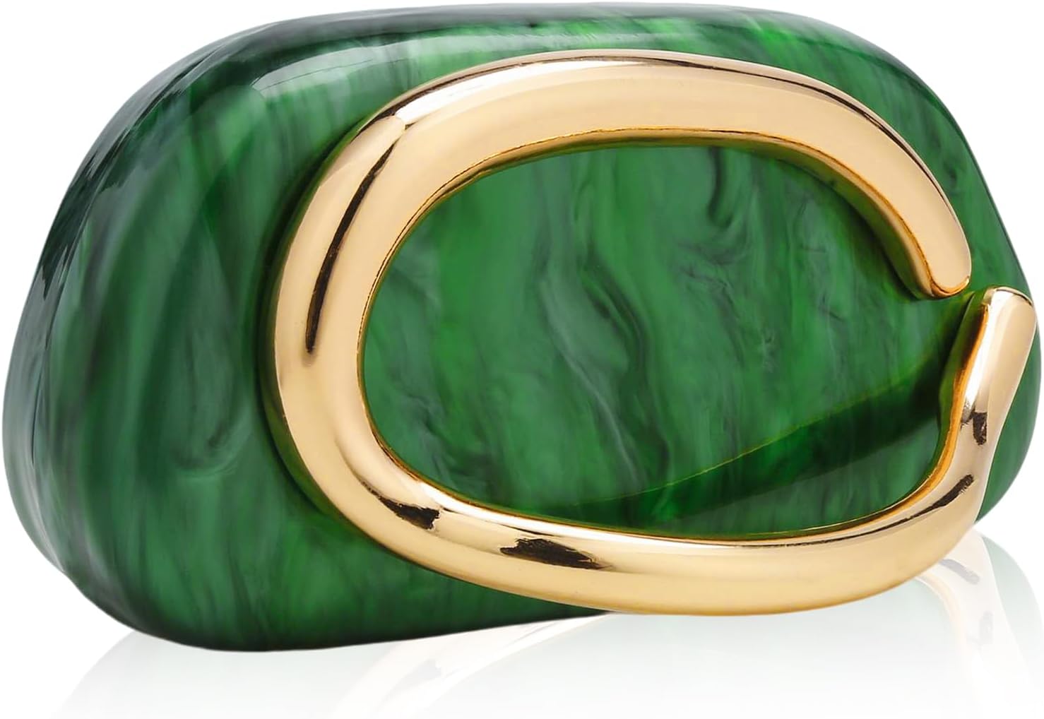 YYW Acrylic Clutch Purses for Women Wedding : Multicolor Evening Crossbody Bag Marbling Handbags with Detachable Chain