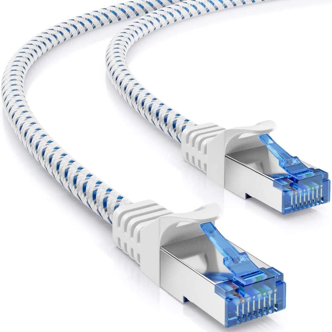 Captiva Kabel Patchkabel CAT 8 Kabel Für Netzwerk LAN Und Ethernet 2m Weiss 80281