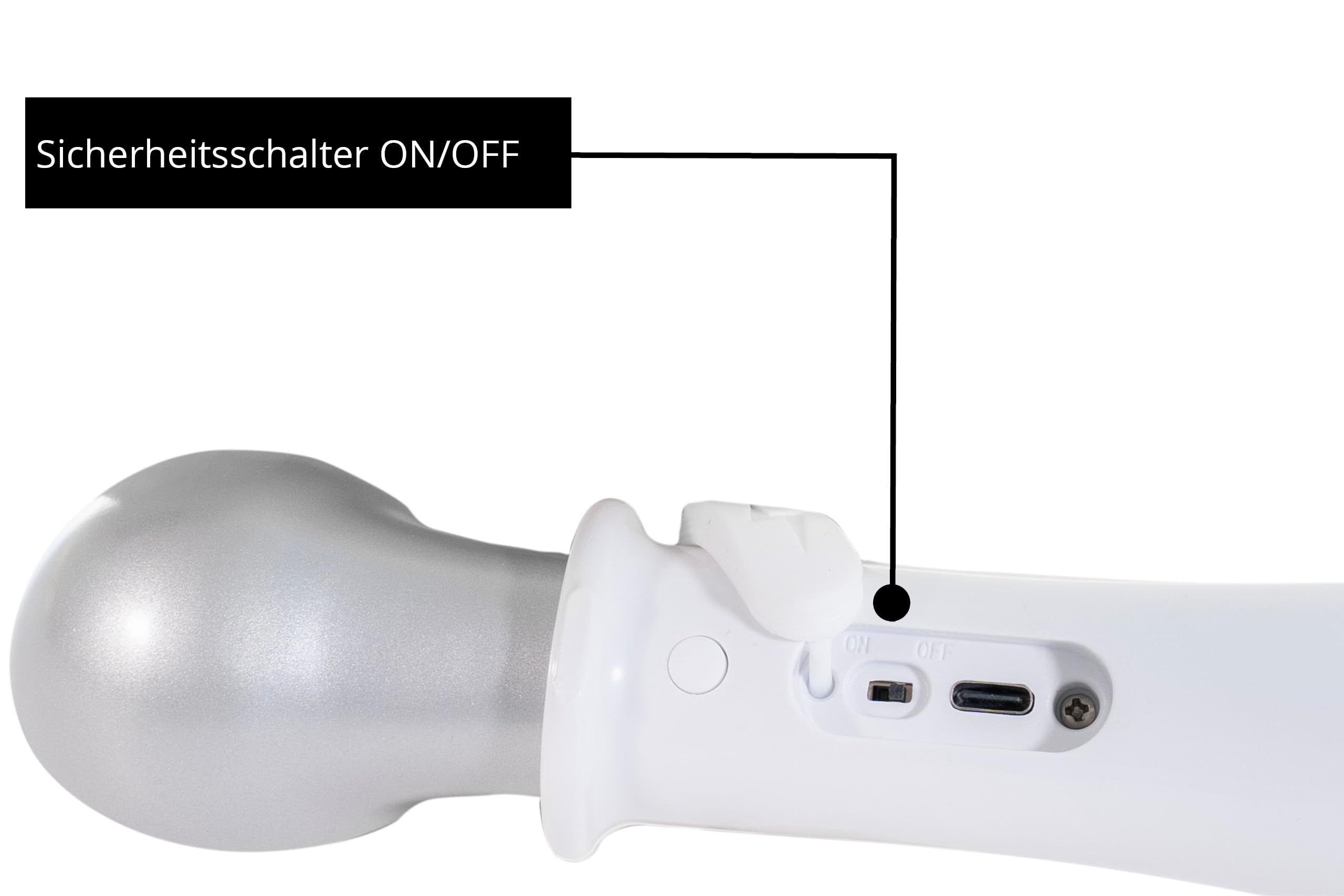 Unold 488990 Cuchara de helado calentada Carlo, tiempo de calentamiento corto, antiadherente, porción sin esfuerzo, muy ligera, cable de carga USB