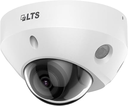 LTS CMIP1C42W-28MDA 4MP Mini Dome IP Camera 2.8mm Lens, 24/7 Color, Built-in Mic