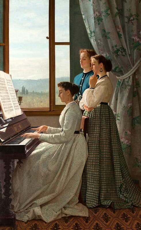 Tableaux Graffiti Art Mural de Silvestro Lega Peinture Poster Impression Moderne 60x90cm