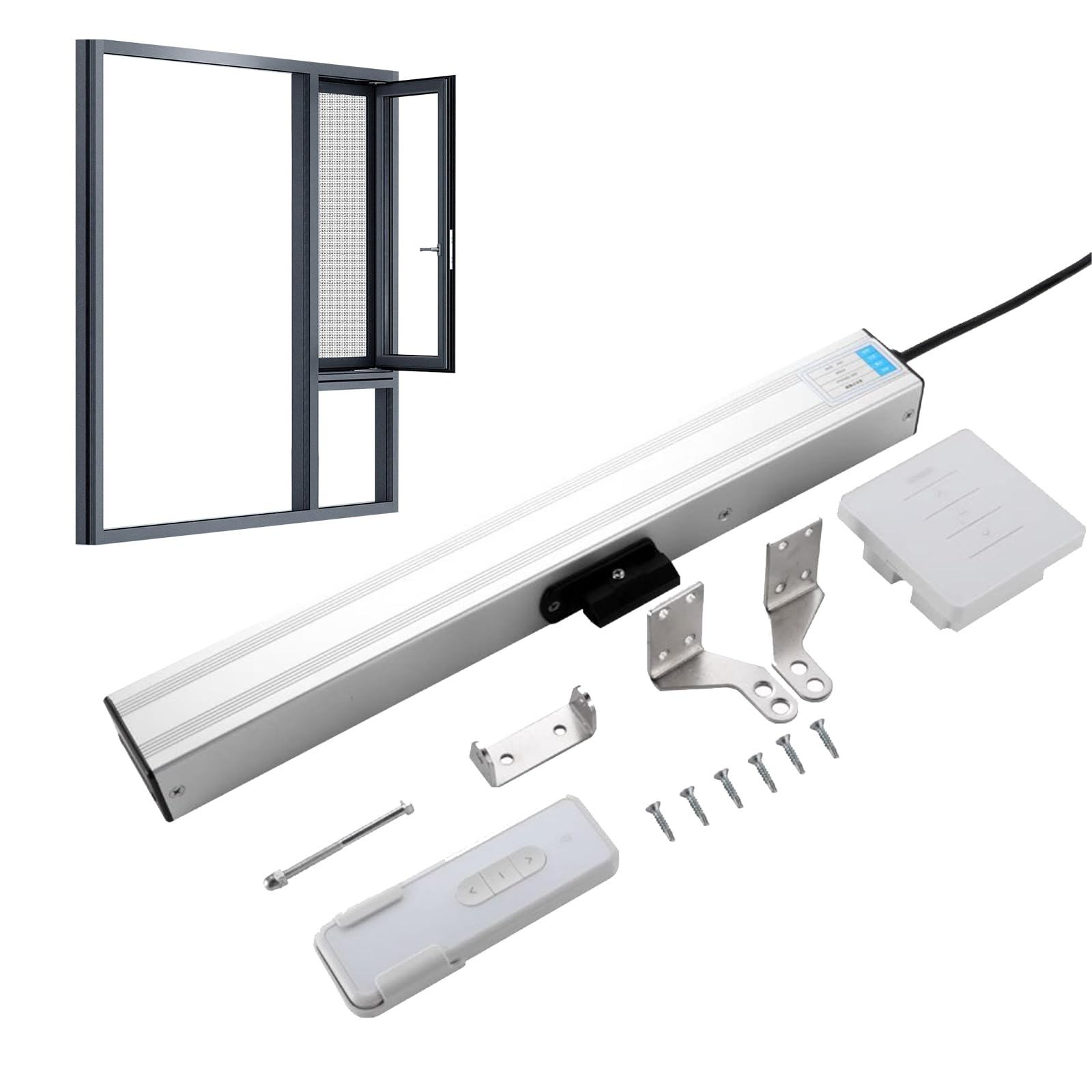 Actuadores automáticos de apertura de ventanas para tragaluces, control remoto a través de aplicación móvil, carrera de 300 mm a 600 mm para ventilación de techo