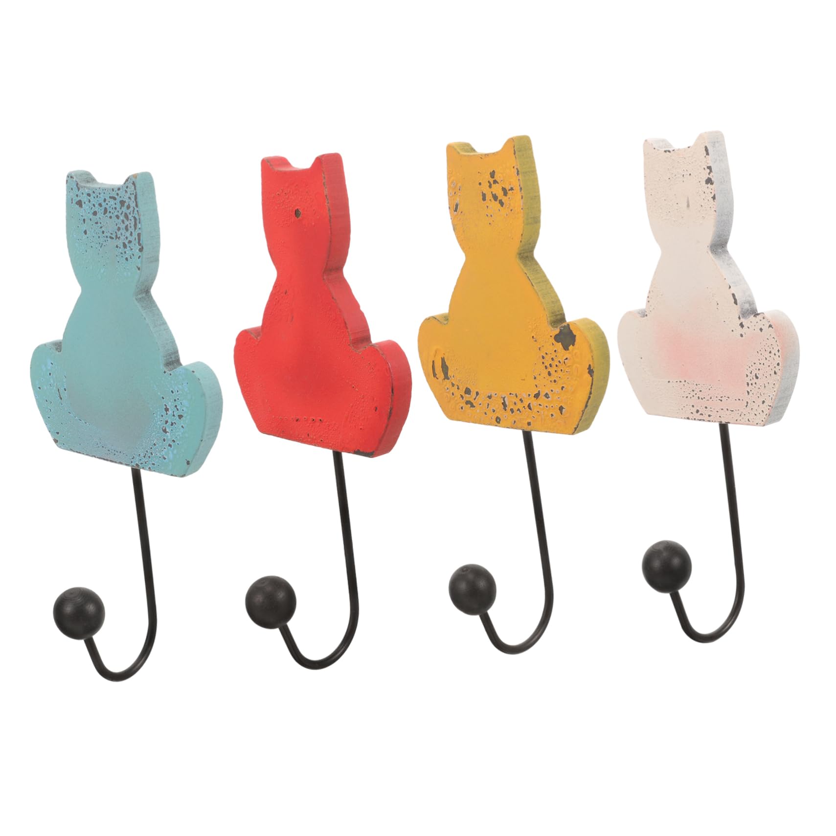 Ganchos De Toalla De Baño Manos Estante Encima Percheros Percha Ganchos Para Toallas De Baño Para Pared Perchero Colgante Gancho De Hierro 4 Piezas X 4