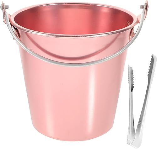 Cubo de metal, mini cubos de metal, cubos de hojalata con asas, pinza de hielo de cobre, cesta de caramelo de Pascua, caja de regalo, maceta