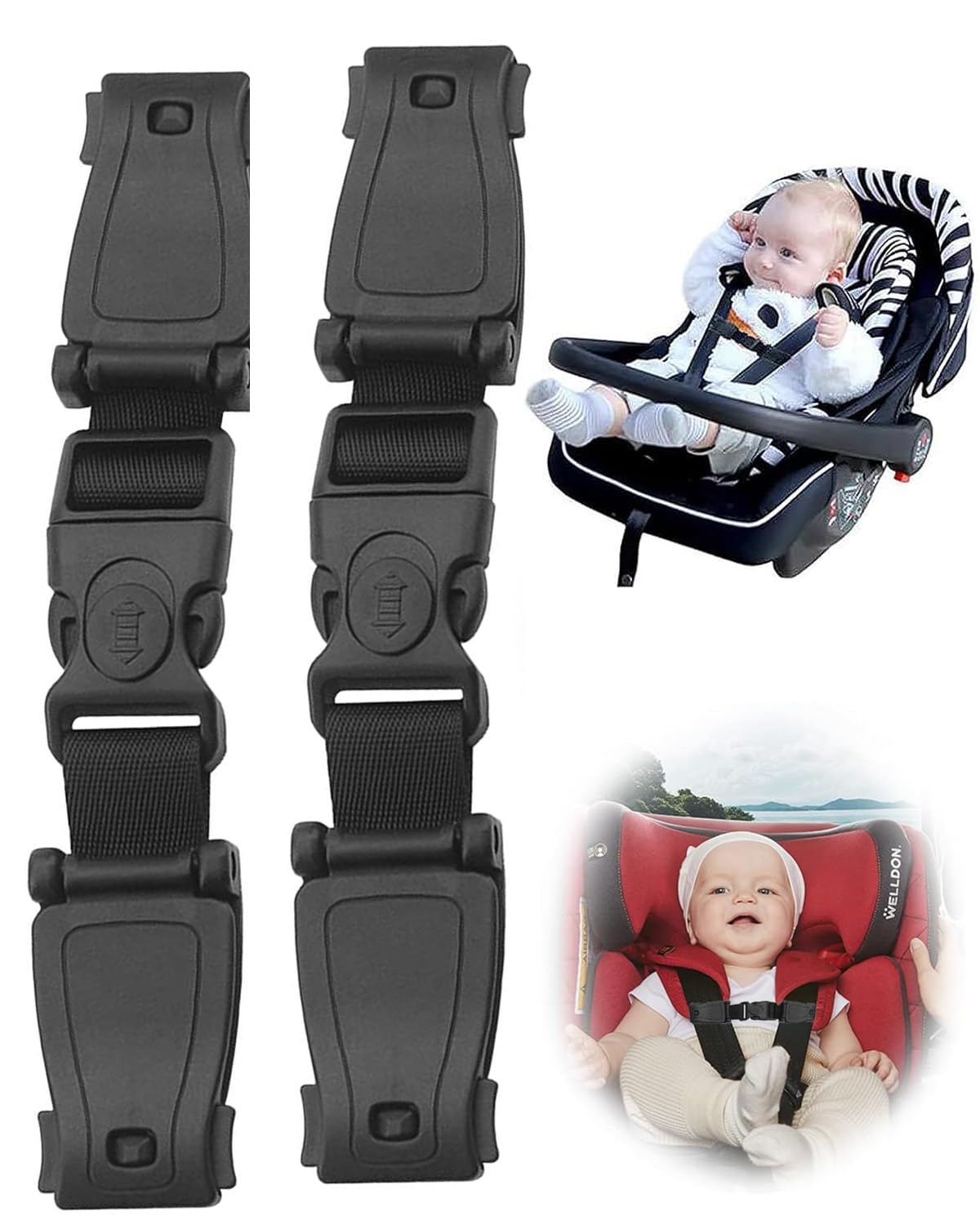 2 piezas cinturón seguridad bloqueo asiento seguridad infantil asiento coche clip pecho cinturón seguridad infantil hebilla cinturón seguridad coche silla paseo trona asiento bicicleta
