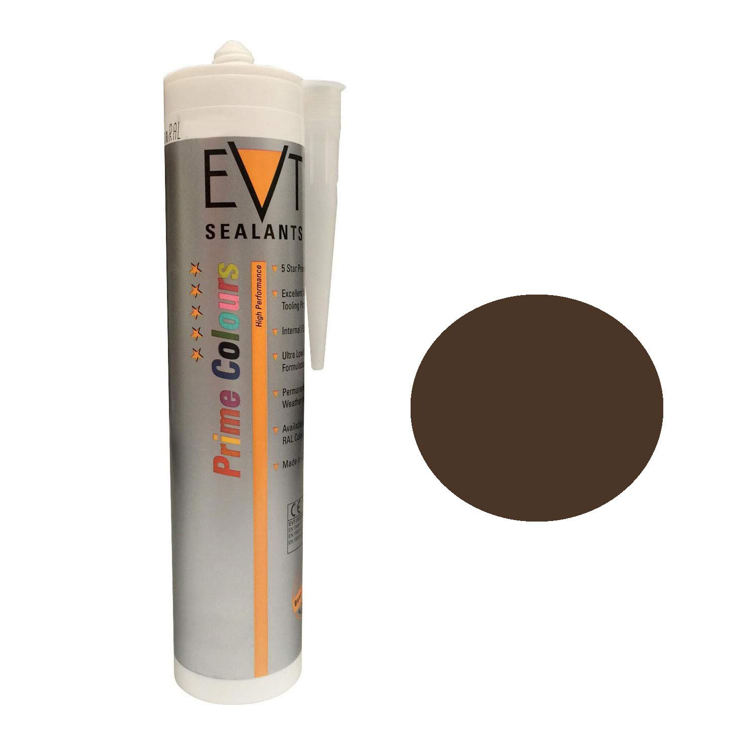 EVT Prime Colour - Silicone (RAL Coloured Silicones) (RAL 8014 Sepia Brown)