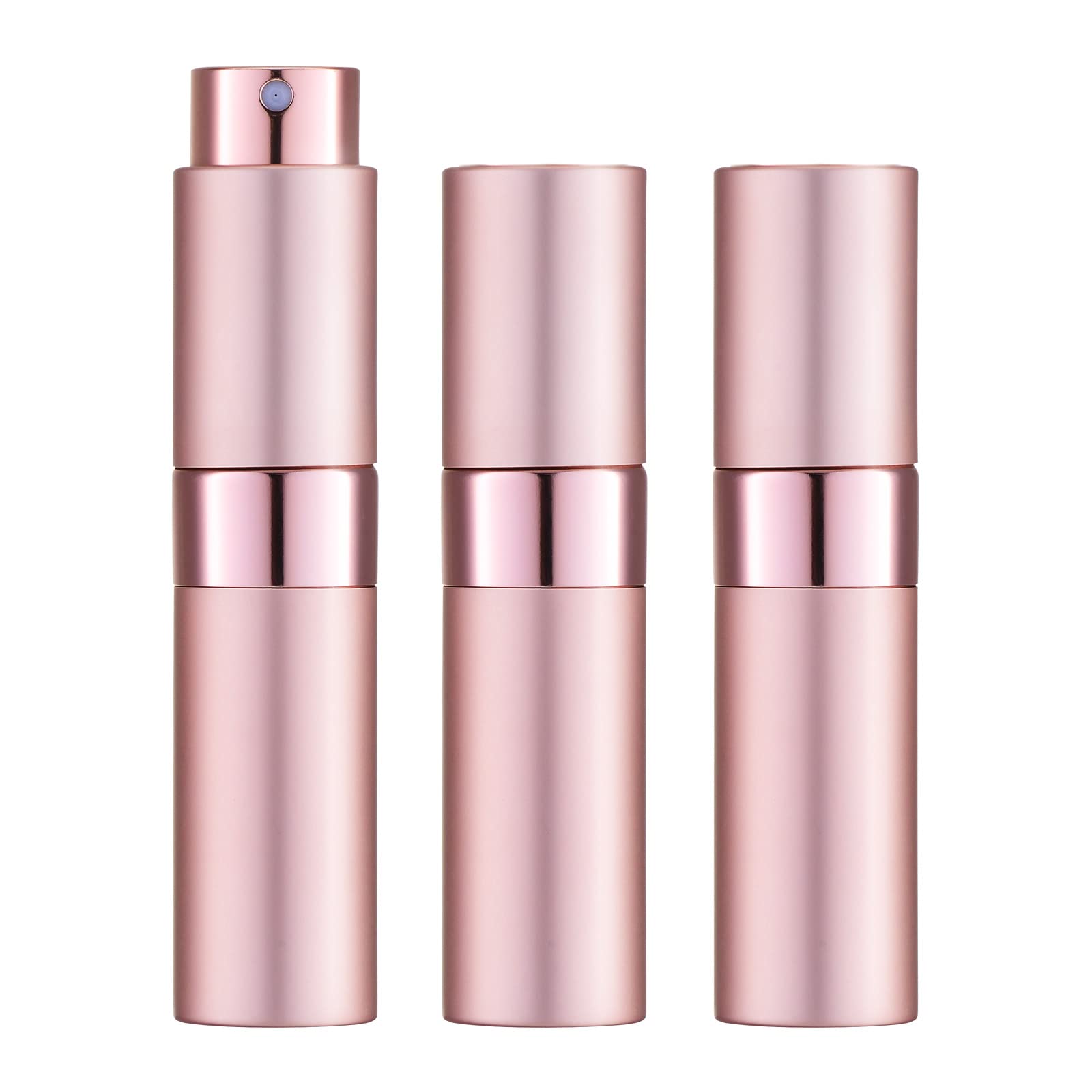 LISAPACK8ML Atomizer Perfume Spray Bottle for Travel (3 PCS) Empty Cologne Dispenser, Portable Sprayer (Pink)