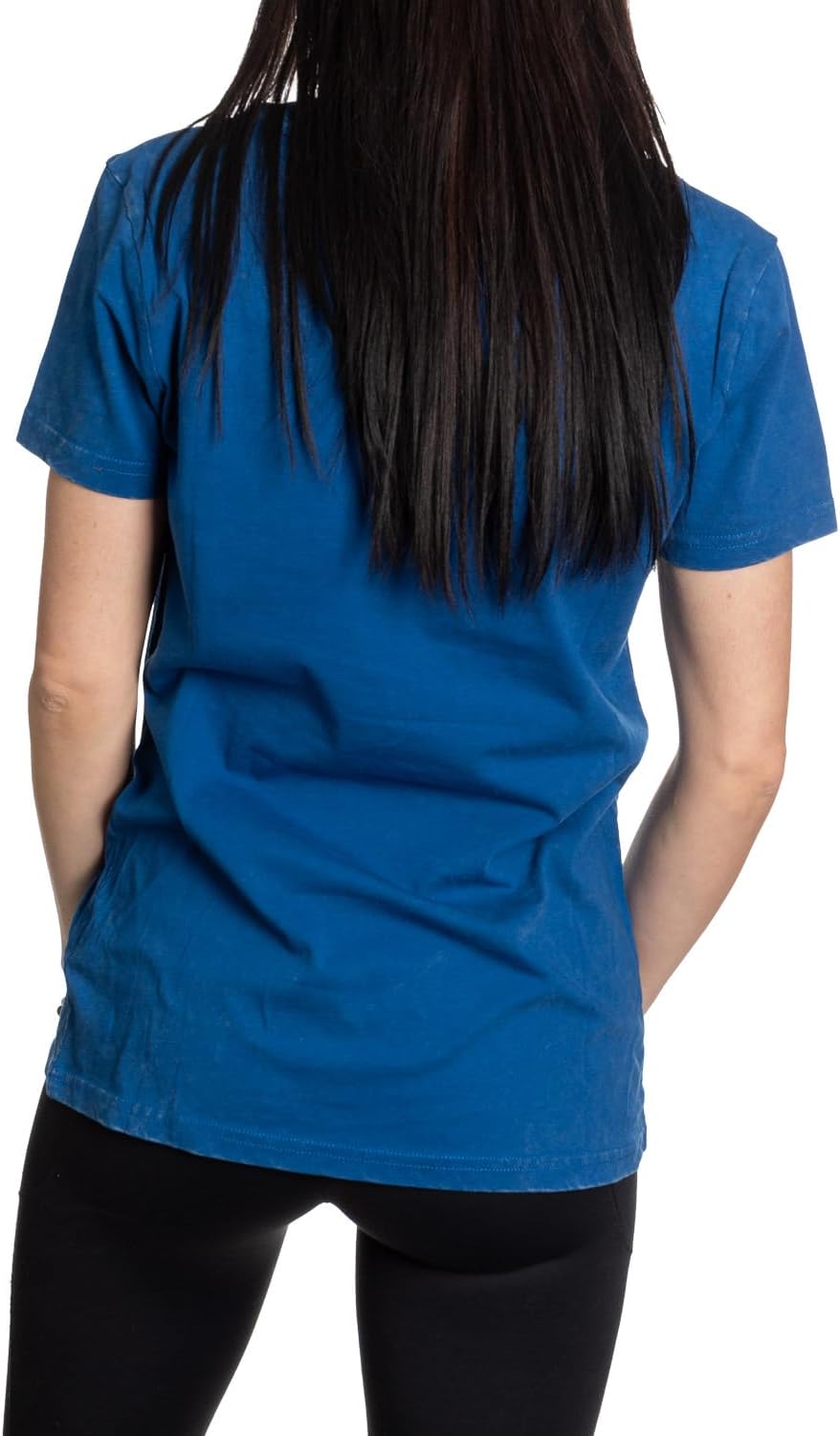 Calhoun NHL Womens Acid Wash Round Neck Block Logo T-Shirt - Image 3